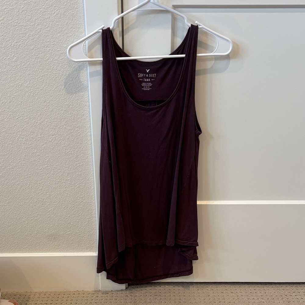American Eagle Outfitters Dark Purple Tank Top